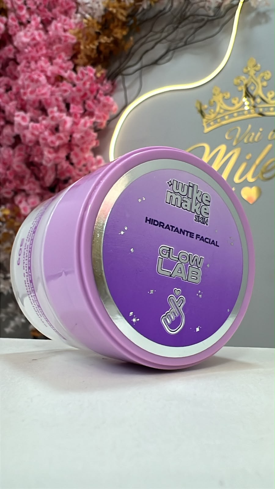 Hidratante facial glow lab - wike make