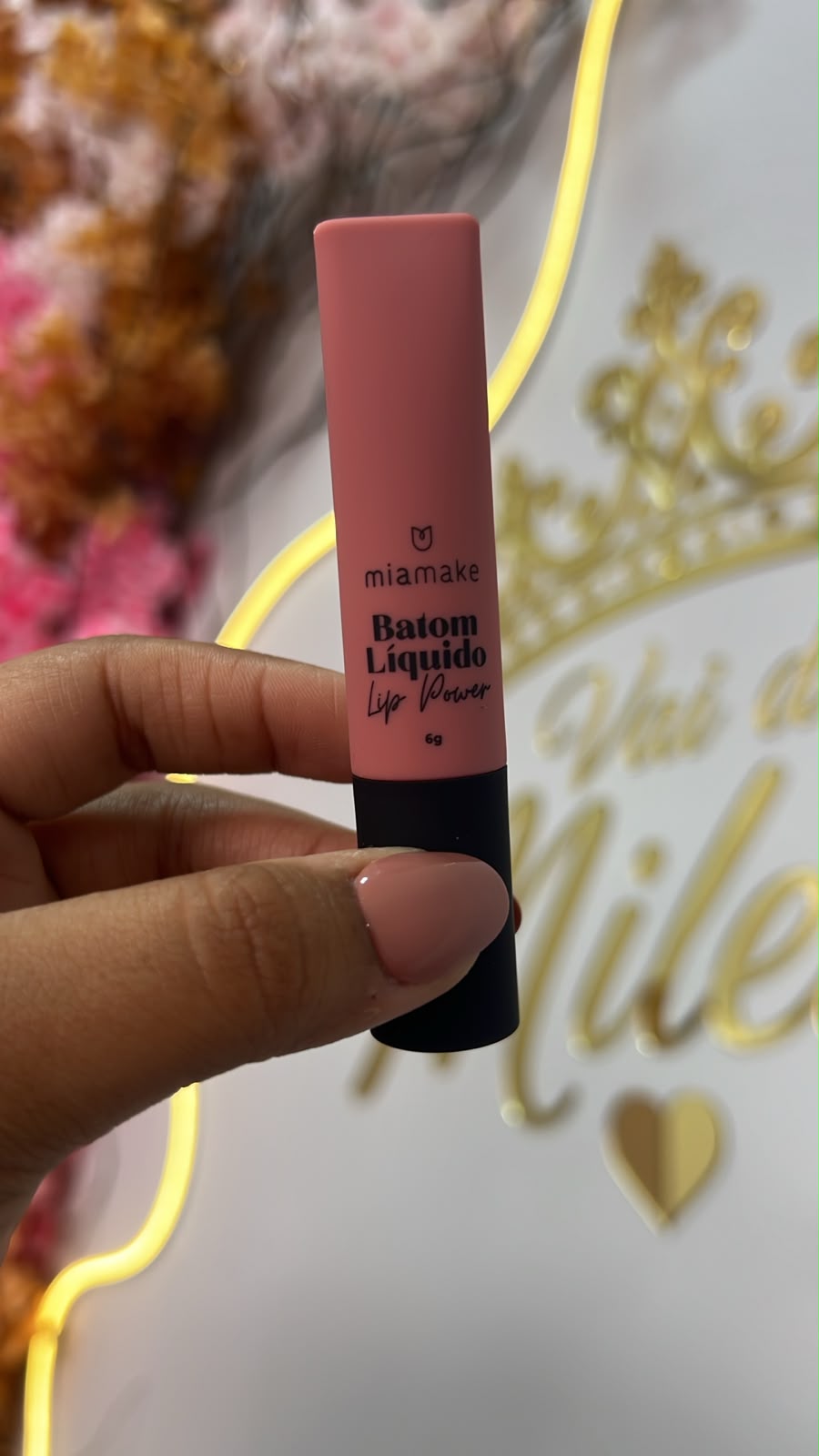 Batom líquido matte lip power - Mia make
