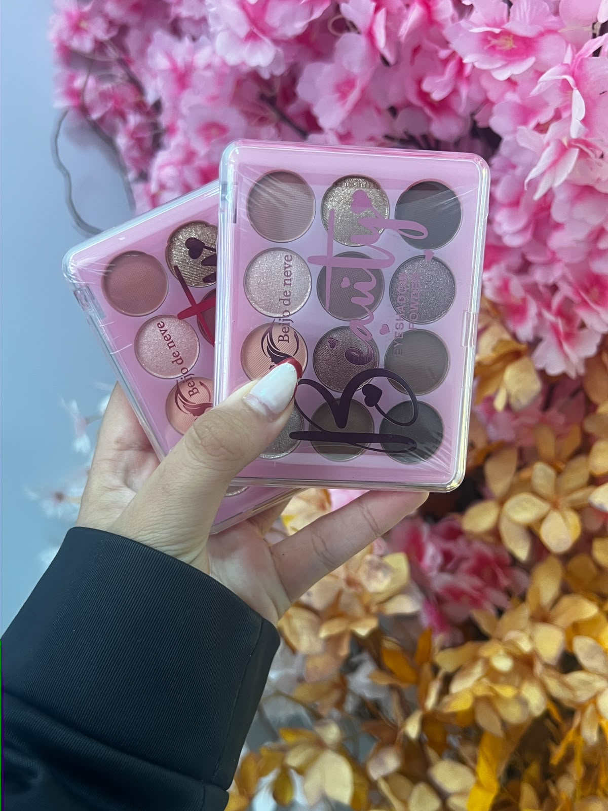 Paleta de sombracelhas com gliter Beauty - Beijo de neve